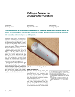 Putting a Damper on Drilling`s Bad Vibrations