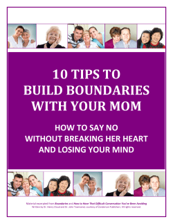 10 tips to build boundaries with your mom