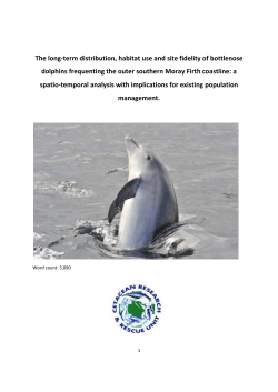 The long-term distribution, habitat use and site fidelity of bottlenose