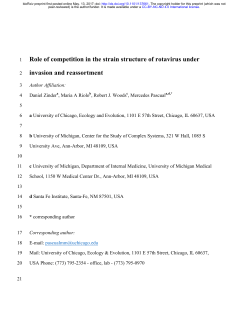 Role Of Competition In The Strain Structure Of Rotavirus