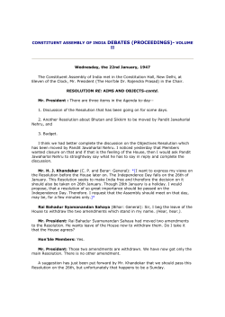 CONSTITUENT ASSEMBLY OF INDIA DEBATES (PROCEEDINGS
