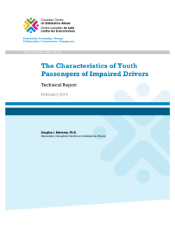 The Characteristics of Youth Passengers of Impaired Drivers