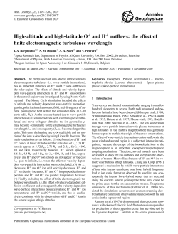 High-altitude and high-latitude O+ and H+ outflows: the effect of