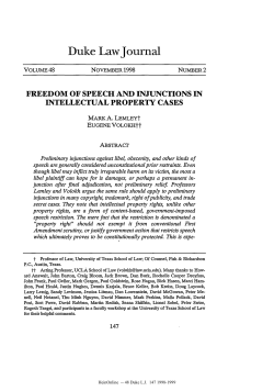 freedom of speech and injunctions in