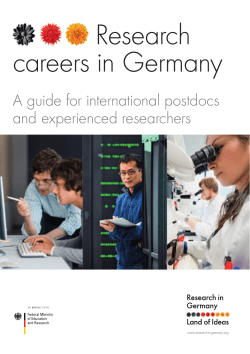 DAAD-Postdoc 2016 - Research in Germany