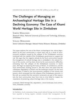 The Challenges of Managing an - National University of Science