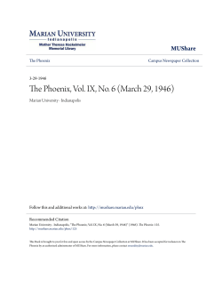The Phoenix, Vol. IX, No. 6 (March 29, 1946) - MUShare