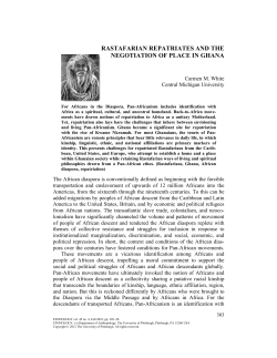 rastafarian repatriates - Ethnology