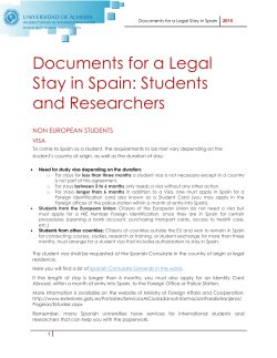 Documents for a Legal Stay in Spain