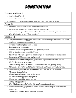 PUNCTUATION