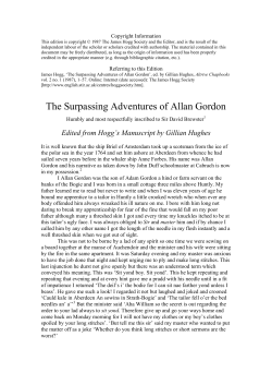 The Surpassing Adventures of Allan Gordon