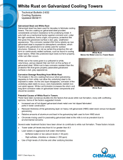 TB2-032 White Rust on Galvanized Cooling Towers - Chem-Aqua