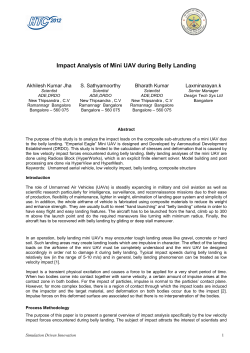 Impact Analysis of Mini UAV during Belly Landing