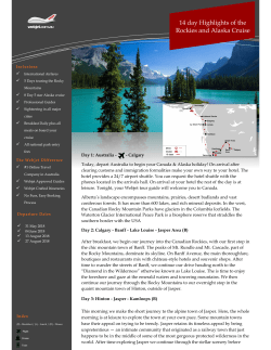 14 day Highlights of the Rockies and Alaska Cruise