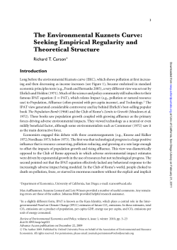 The Environmental Kuznets Curve - UC San Diego Department of