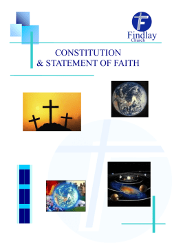 Constitution - Findlay Church