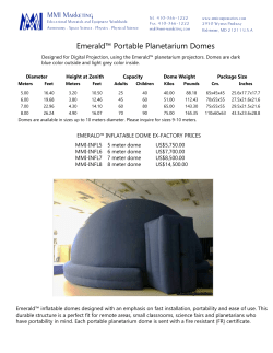 Dome Sheet with Specs