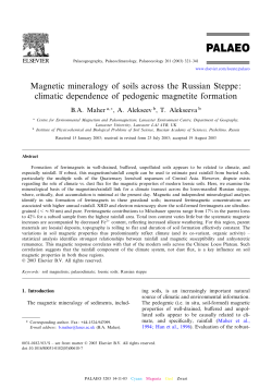 Magnetic mineralogy of soils across the Russian Steppe: climatic