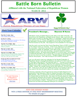 March - Active Republican Women of Las Vegas