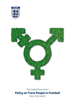 Policy on Trans People in Football