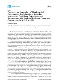 Comments on: Uncertainty of Blood Alcohol Concentration (BAC