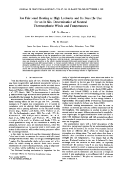 Ion frictional heating at high latitudes and its possible use for an in
