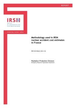 Methodology used in IRSN nuclear accident cost estimates in France
