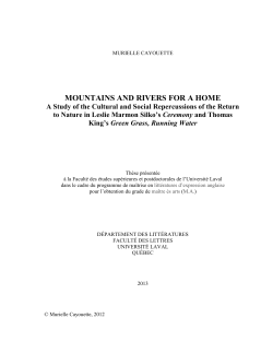 MOUNTAINS AND RIVERS FOR A HOME A Study