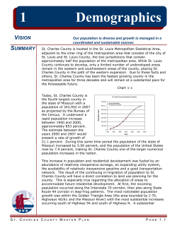 1 Demographics - St. Charles County