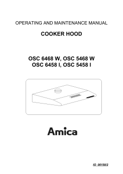 OSC 6468 W, OSC 5468 W, OSC 6458 I, OSC 5458 I GB