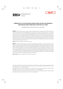 combined use of active and passive surface waves for