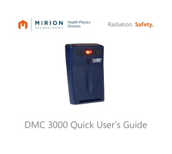 DMC 3000 Quick User`s Guide
