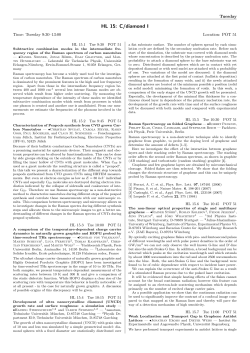 HL 15: C/diamond I - DPG