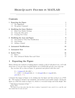 Creating Nice Plots in Matlab