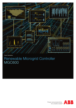 Renewable Microgrid Controller MGC600