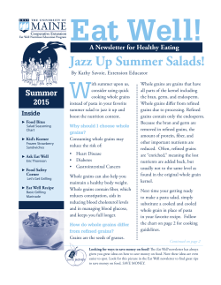 Summer 2015  - University of Maine Cooperative Extension