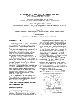 FUTURE PROJECTION OF SURFACE OZONE IN