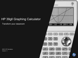 HP 39gll Graphing Calculator