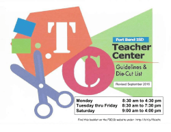 Die-Cuts - Fort Bend ISD