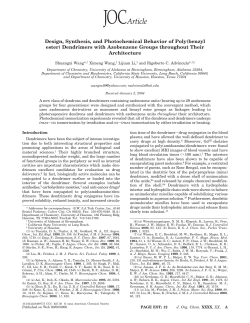 Dendrimers with Azobenzene Groups throughout Their Architect