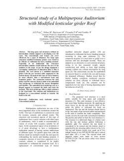 Structural study of a Multipurpose Auditorium with Modified