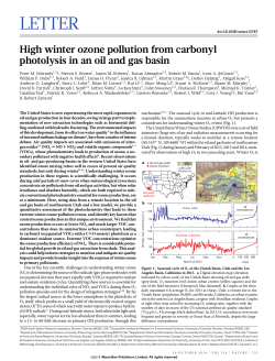 High winter ozone pollution from carbonyl photolysis