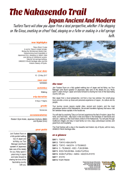 The Nakasendo Trail