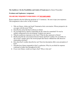 The Sunflower: On the Possibilities and Limits of Forgiveness by