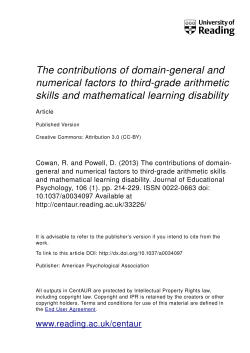 The contributions of domain-general and numerical factors to third