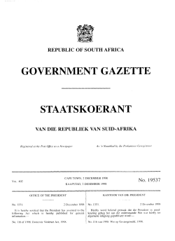 Domestic Violence Act - South African Government