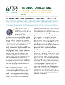 Pretrial Detention and Remand to Custody