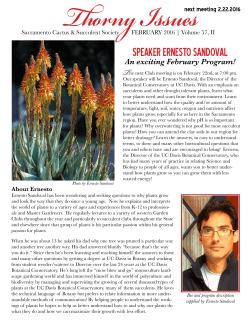 February - Sacramento Cactus and Succulent Society