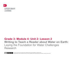 Grade 3: Module 4: Unit 2