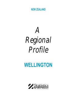 A Regional Profile - Statistics New Zealand